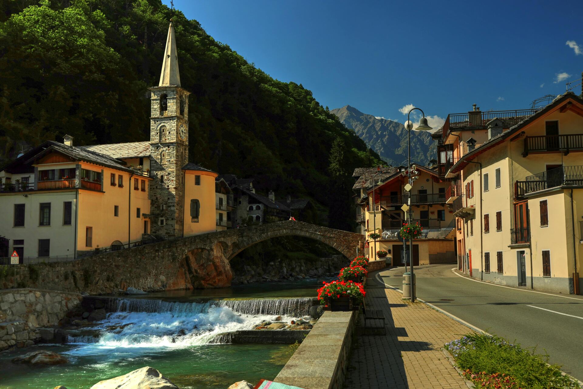 Paysage alpin en Haute-Savoie